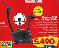 SLAZENGER S120 MANYETİK DİKEY BİSİKLET